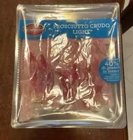 Mängden socker i Prosciutto crudo light
