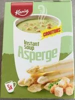 Mängden socker i Instant Soup - Asperge