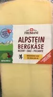 Mängden socker i ALPSTEIN BERGKÄSE( fromage des montagnes suisse)