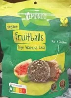 Mängden socker i Snack balls figues, graines de chia, noix