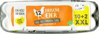 Mängden socker i 12 Frische Eier aus Freilandhaltung Güteklasse A