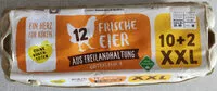 Mängden socker i 12 frische Eier aus Freilandhaltung