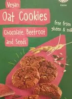 Mängden socker i Oat cookies - chocolate beetroot and seeds