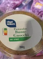 Mängden socker i Pastasalat Bunte Gnocci mit Spinat