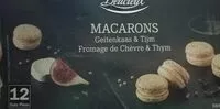 Mängden socker i Macarons chèvre et Thym