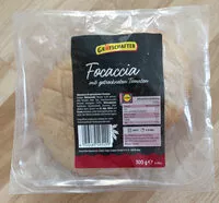 Mängden socker i Focaccia mit getrockneten Tomaten