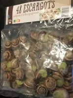 Mängden socker i 48 escargots préparés à la bourguignonne avec beurre