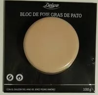 Mängden socker i Bloc de foie gras de pato