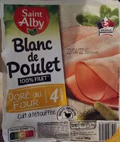 Mängden socker i Blanc de poulet doré au four 100% filet