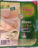 Mängden socker i Blanc de Dinde fumé 4 tranches Halal