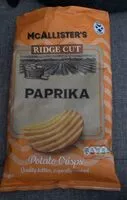 Mängden socker i Ridge Cut Paprika Potato Crisps