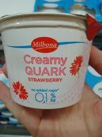 Mängden socker i Quark strawberry