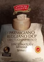 Mängden socker i Parmigiano Reggiano DOP grattugiato fresco