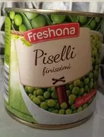 Mängden socker i Piselli finissimi