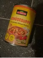 Mängden socker i Gemüsesuppe mit zartem Hühnerfleisch