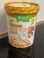 Mängden socker i Vegan almond salted caramel ice dessert