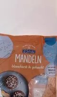 Mängden socker i Mandeln gehackt