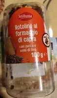 Mängden socker i Rotolino di formaggio di capra con zucca e semi di lino