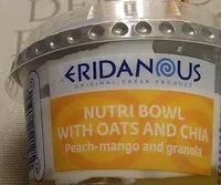 Mängden socker i Nutri bowl with oats and chia