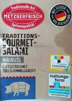 Mängden socker i Traditions-Gourmet-Salami, Walnuss, luftgetrocknet, edelschimmelgereift