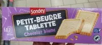Mängden socker i Petit-beurre tablette chocolat blanc
