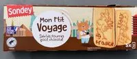 Mängden socker i Mon P’tit Voyage • sablés fourrés goût chocolat