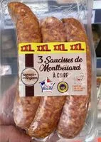 Mängden socker i 3 saucisses de montbeliard