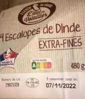 Mängden socker i Escalope de dinde