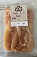 Mängden socker i Aiguillettes de poulet
