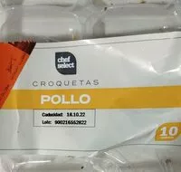 Mängden socker i Croquetas de pollo