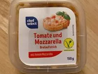 Mängden socker i Tomate und Mozarella Brotaufstrich