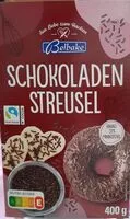 Mängden socker i Schokoladen Streusel