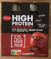 Mängden socker i high protein quark-creme typ bratapfel