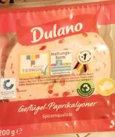 Mängden socker i Geflügel - Paprika lyoner