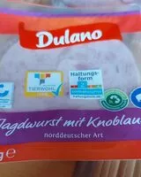 Mängden socker i Jagdwurst mit Knoblauch