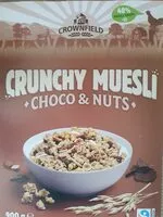 Mängden socker i Crunchy Muesli choco & nuts