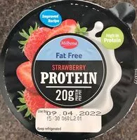 Mängden socker i Fat free strawberry protein