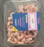 Mängden socker i King Prawns cooked & Peeled