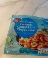 Mängden socker i Coconut chilli and lime prawns