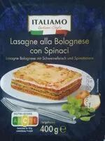 Mängden socker i Lasagne alla Bolognese con Spinaci