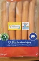 Mängden socker i Bockwürstschen
