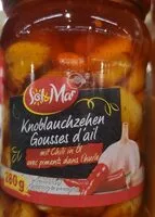 Mängden socker i Knoblauchzehen Chili