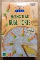Mängden socker i Backmischung Rübli Torte