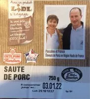 Mängden socker i Sauté de porc