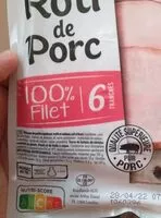 Mängden socker i Roti de porc cuit 100% filet