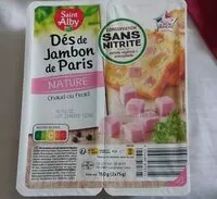 Mängden socker i Dés de jambon de Paris