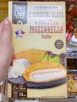 Mängden socker i Cordons bleus de poulet et mozzarella