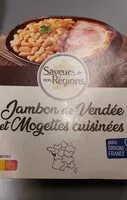 Mängden socker i JAMBON DE VENDEE ET MOGETTES CUISINEES
