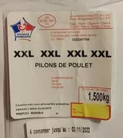 Mängden socker i Pilons de poulet