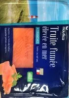 Mängden socker i Truite fumée élevée en mer